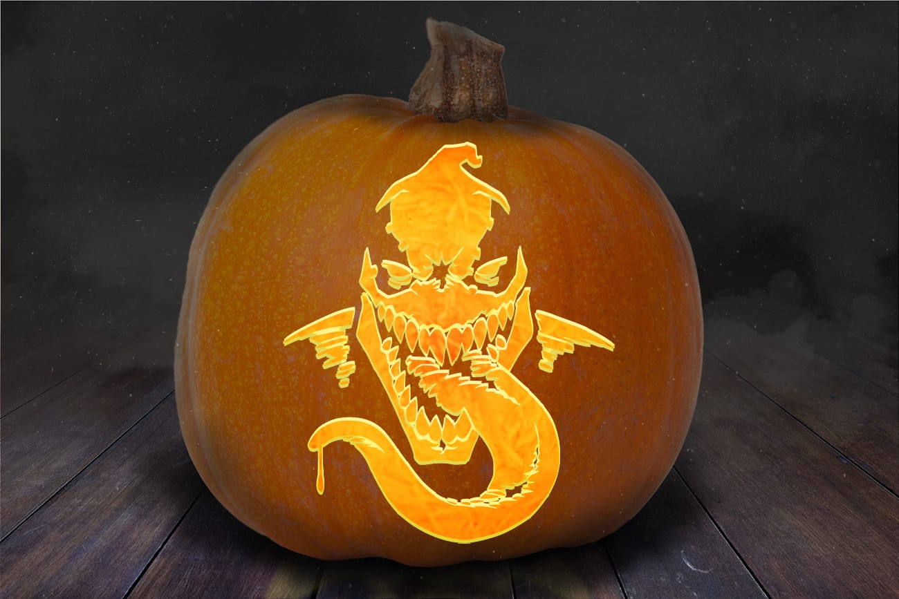 Venom pumpkin carving stencils printable templates