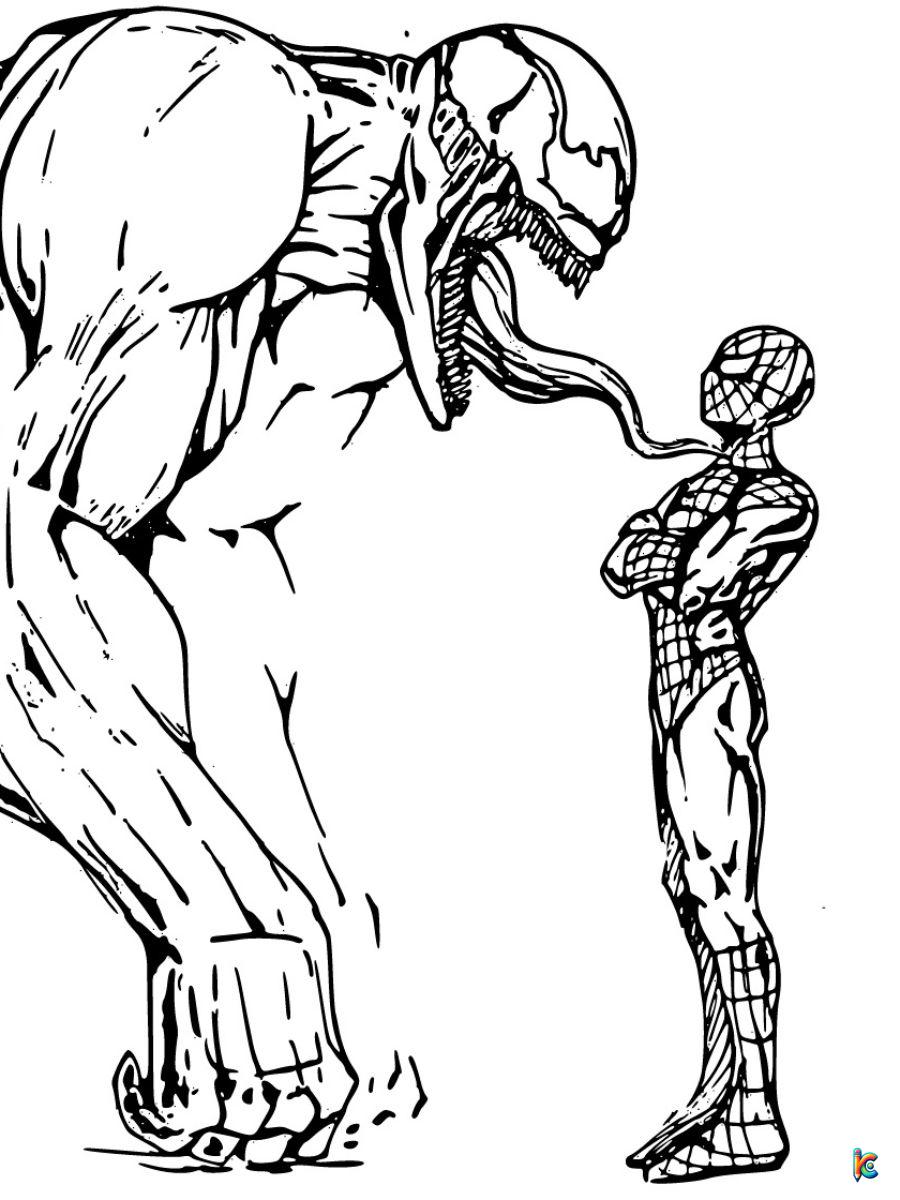 Venom coloring pages â