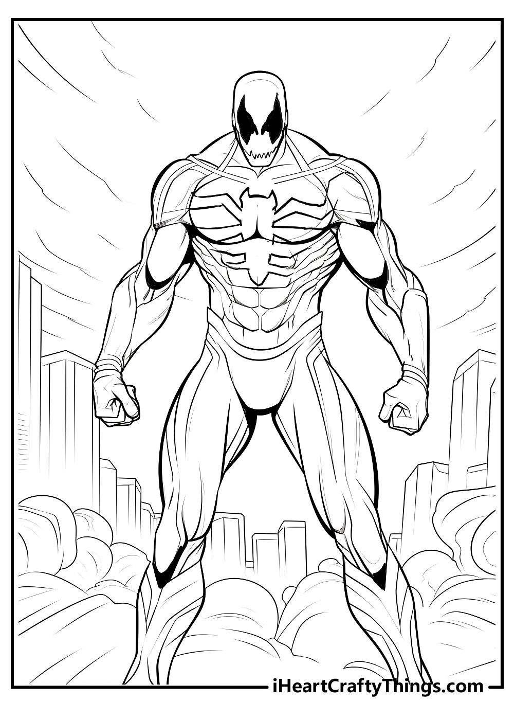 Printable venom coloring pages updated