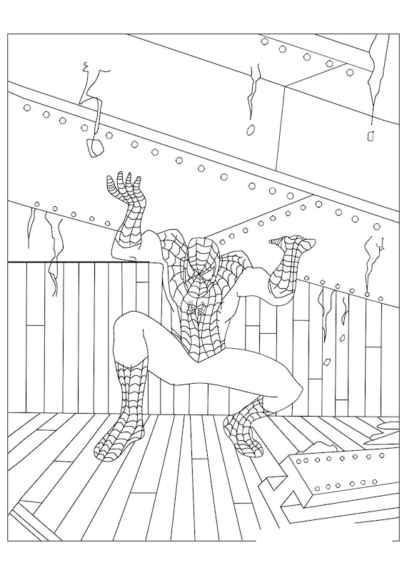 Spiderman coloring book