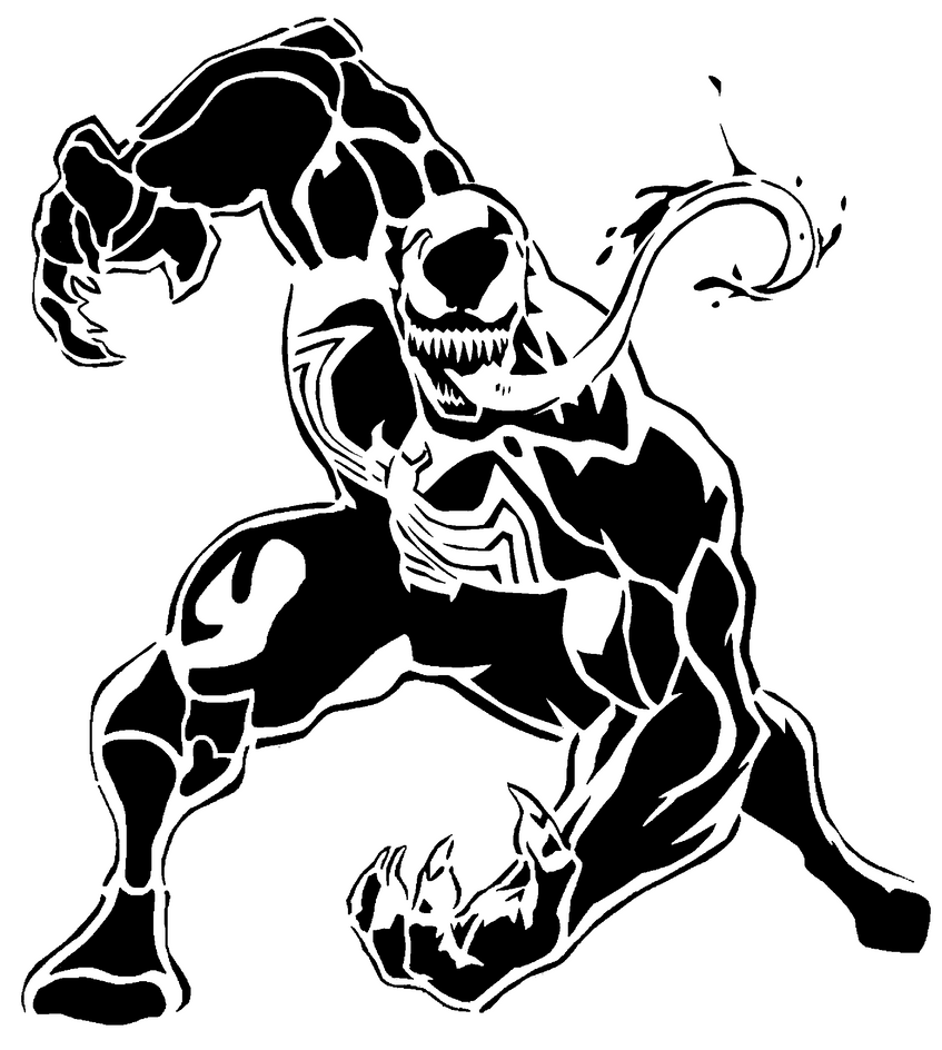 Venom stencil by longquang on