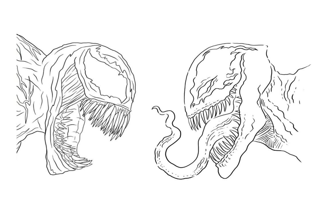 Venom carnage coloring page