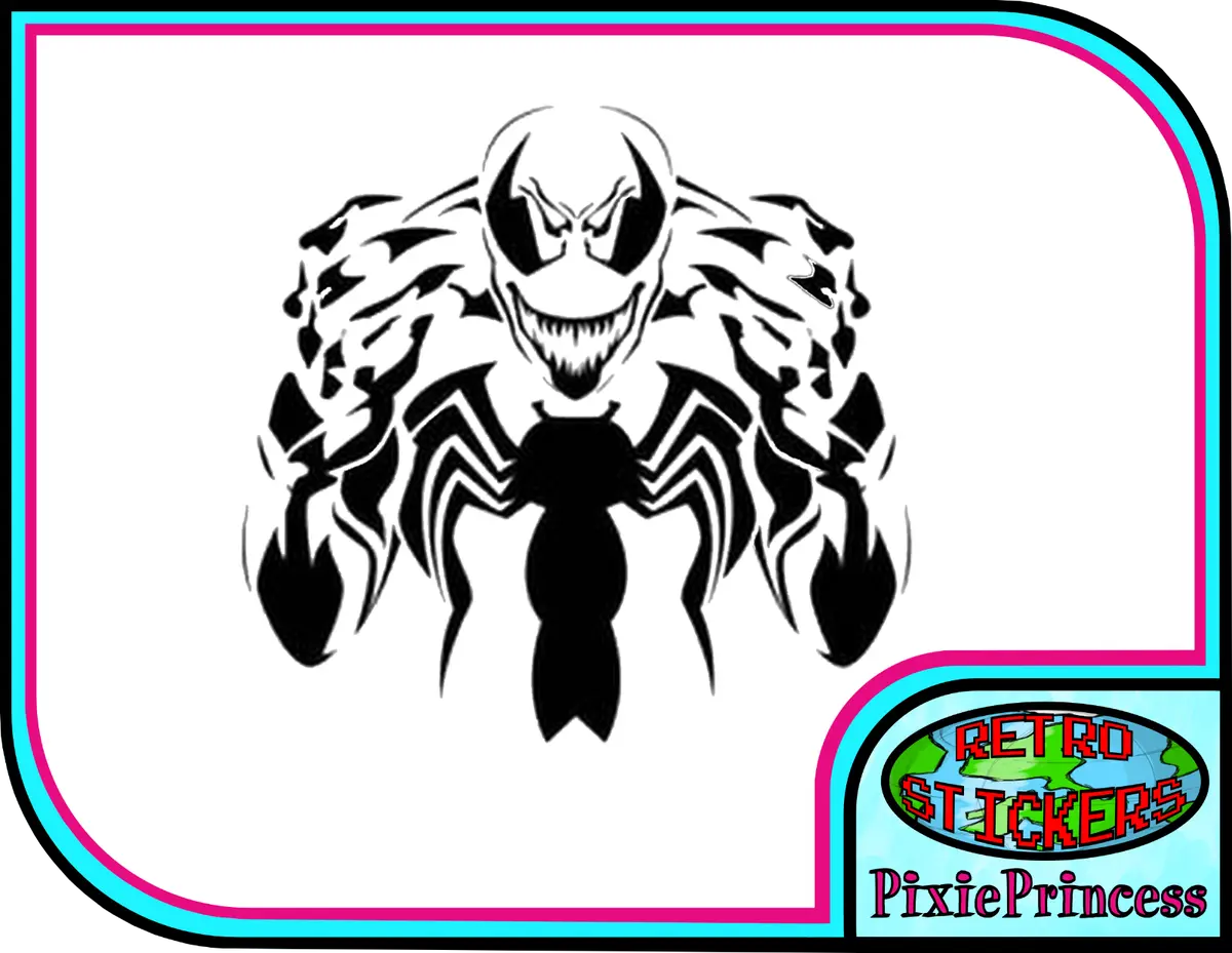 Venom marvel m vinyl sticker laptop car lorry wall poster art window ic decal