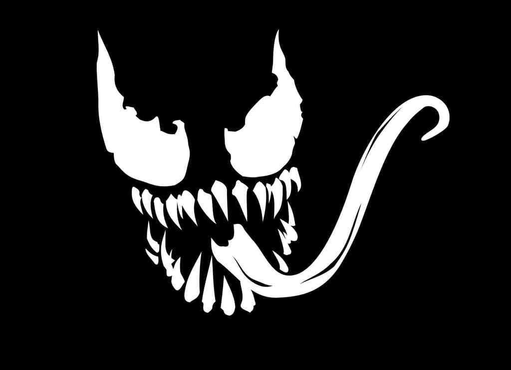 Venom inspired superhero vinyl decal sticker for car truck van window wall laptop white automotive