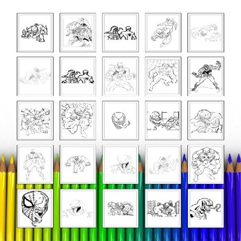 Explore the power of venom with our printable coloring pages collection for kids