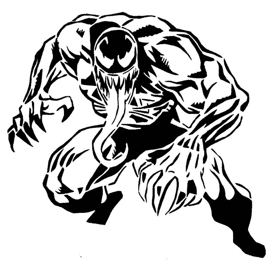 Venom stencil by longquang on