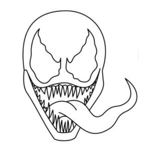 Venom coloring pages printable for free download