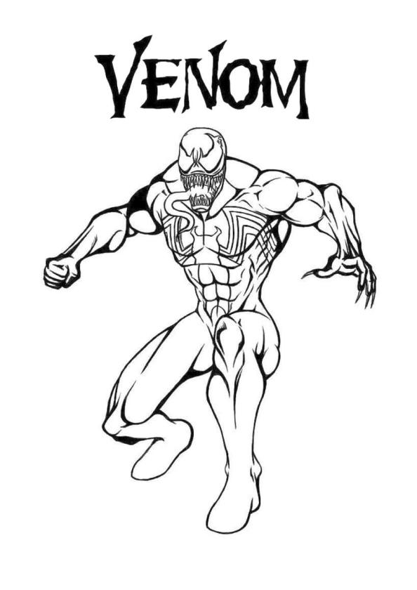 Get this venom coloring pages online my name is venom