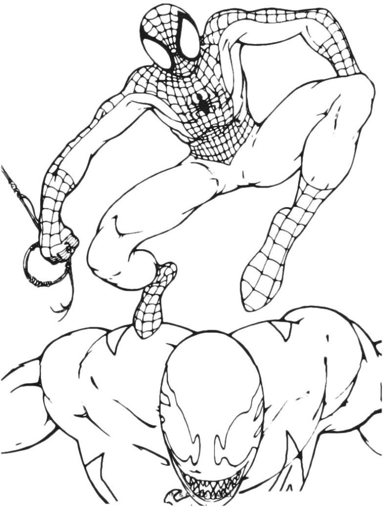 Venom coloring pages printable