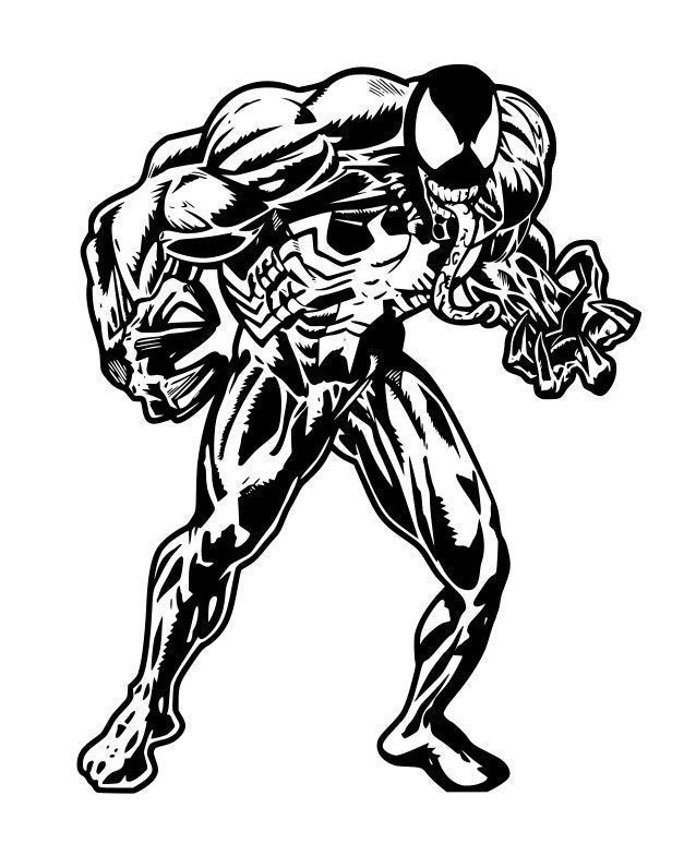 Venom coloring page