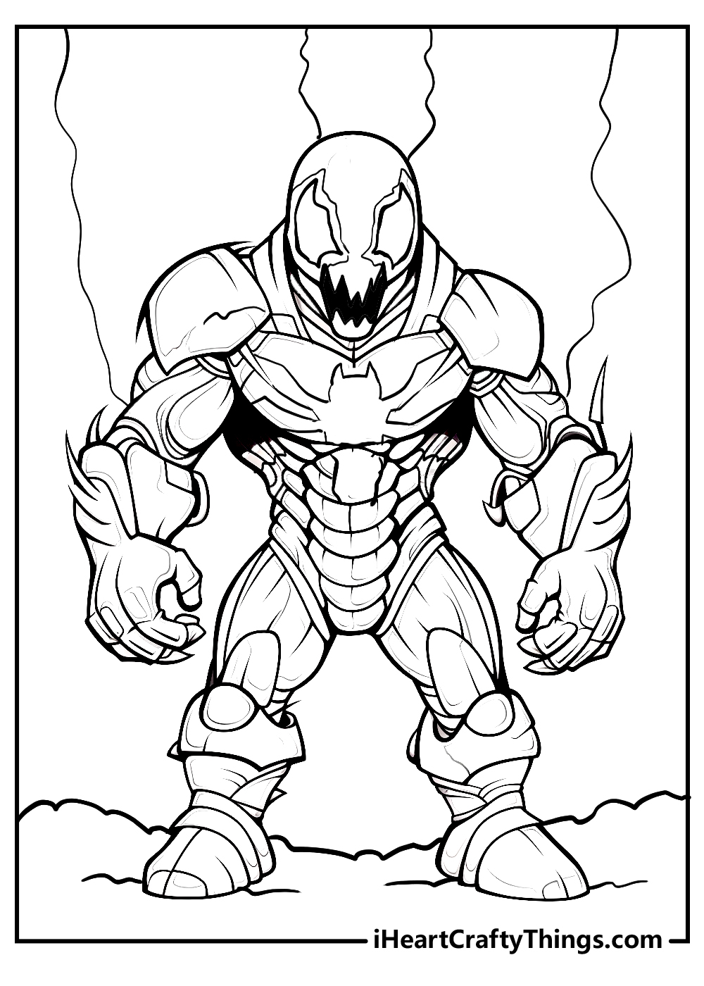 Printable venom coloring pages updated