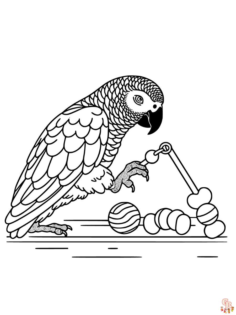 The best parrot coloring pages