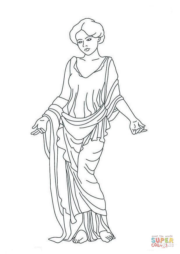 Venus statue coloring page free printable coloring pages