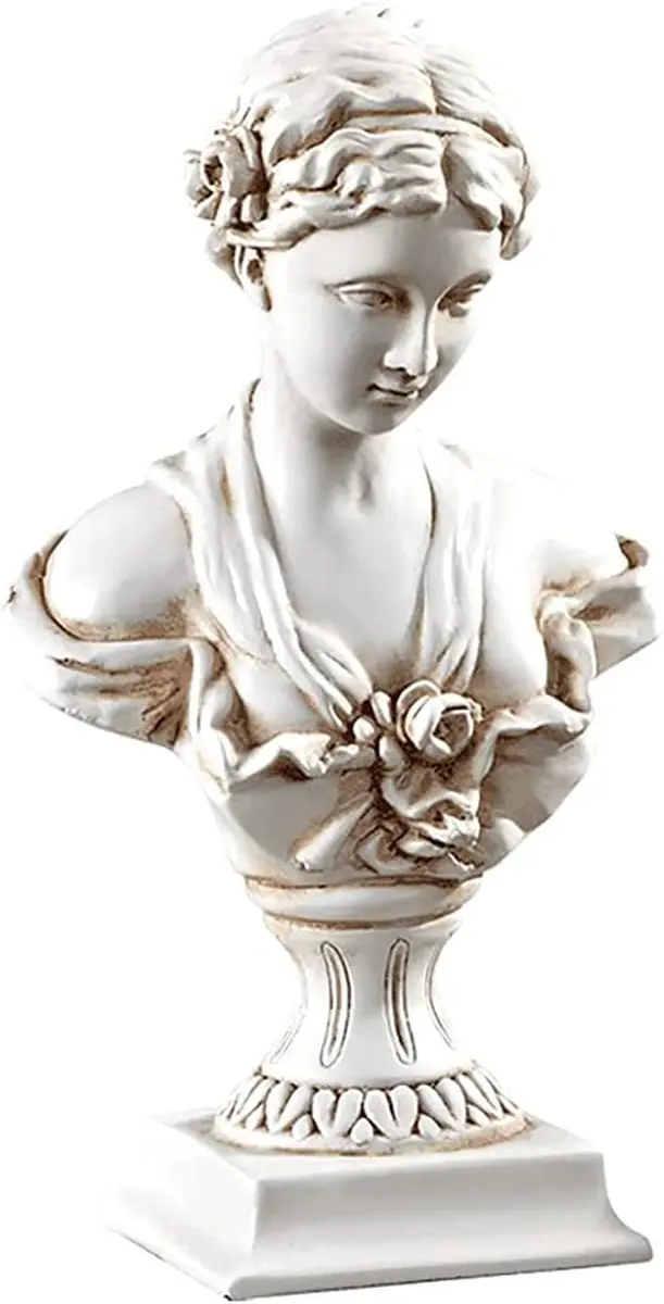Classic greek venus de milo bust statue resin roman goddess of love and b