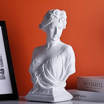 Xmgzq inch young venus bust greek goddess statuelarge classic roman bust greek mythology decor giftsgreek bust sculpture for home decorused for sketch practice aesthetics statues and sculptures home