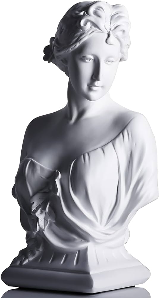 Xmgzq inch young venus bust greek goddess statuelarge classic roman bust greek mythology decor giftsgreek bust sculpture for home decorused for sketch practice aesthetics statues and sculptures home
