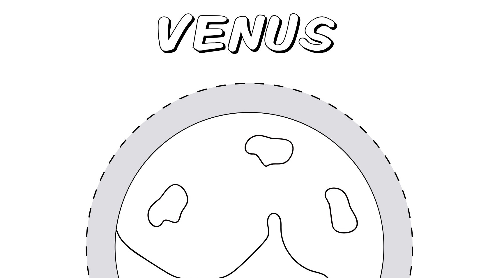 Planet venus coloring page kids coloringâ kids for parents