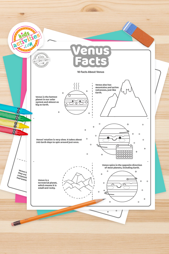 Fun venus facts for kids to print and play kids activities blog