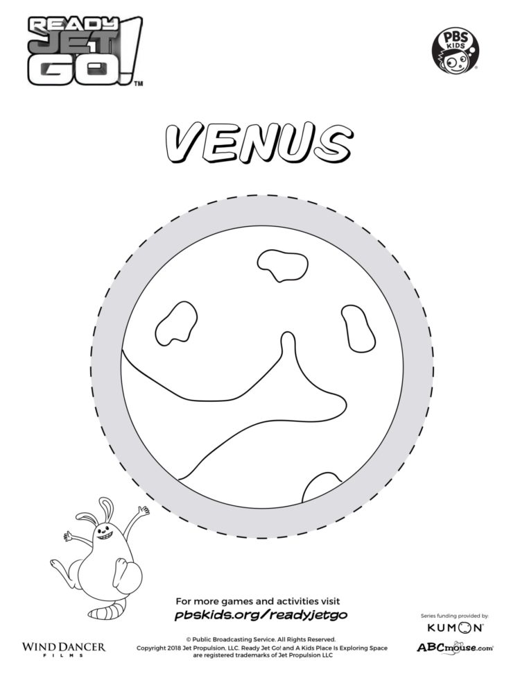 Planet venus coloring page kids coloringâ kids for parents