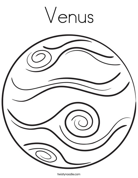 Venus coloring page