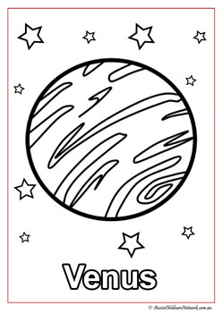 Space colouring pages