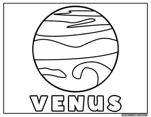 Planets coloring pages