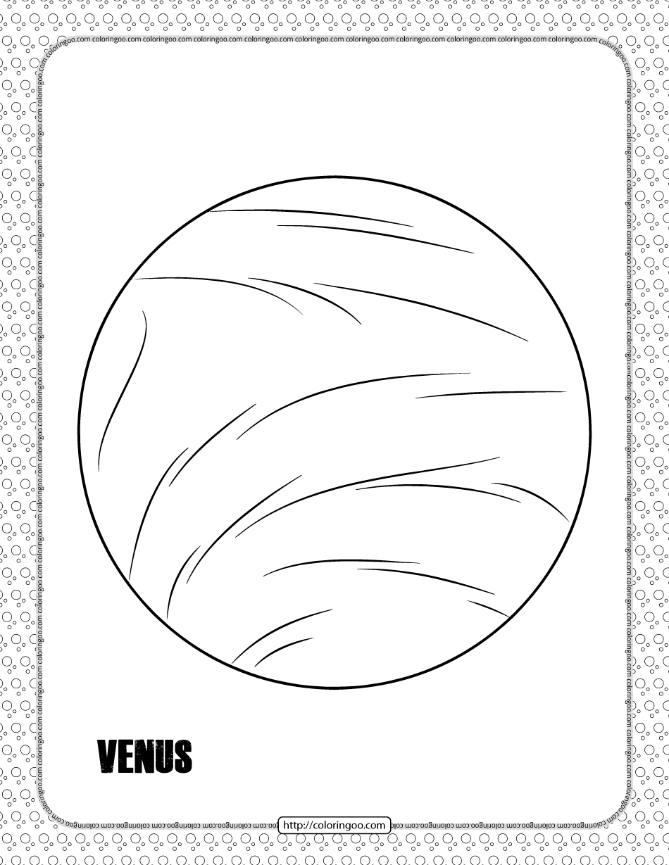 Venus planet coloring pages planet coloring pages solar system worksheets planets