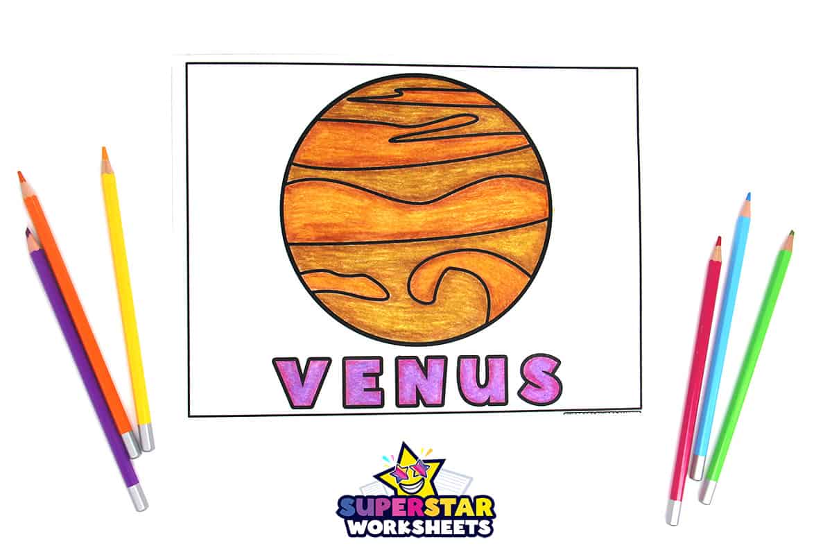 Planets coloring pages