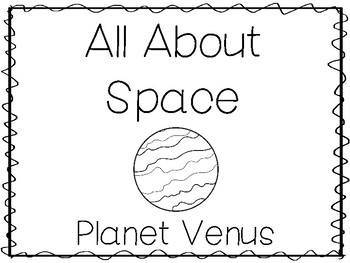 Venus preschool trace the word and color worksheets and activities