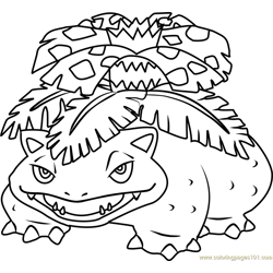 Venusaur coloring pages for kids