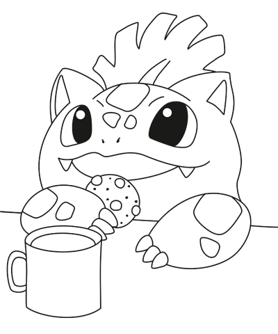 Download venusaur coloring page free printable drawings