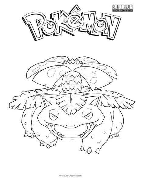 Venusaur pokemon coloring page