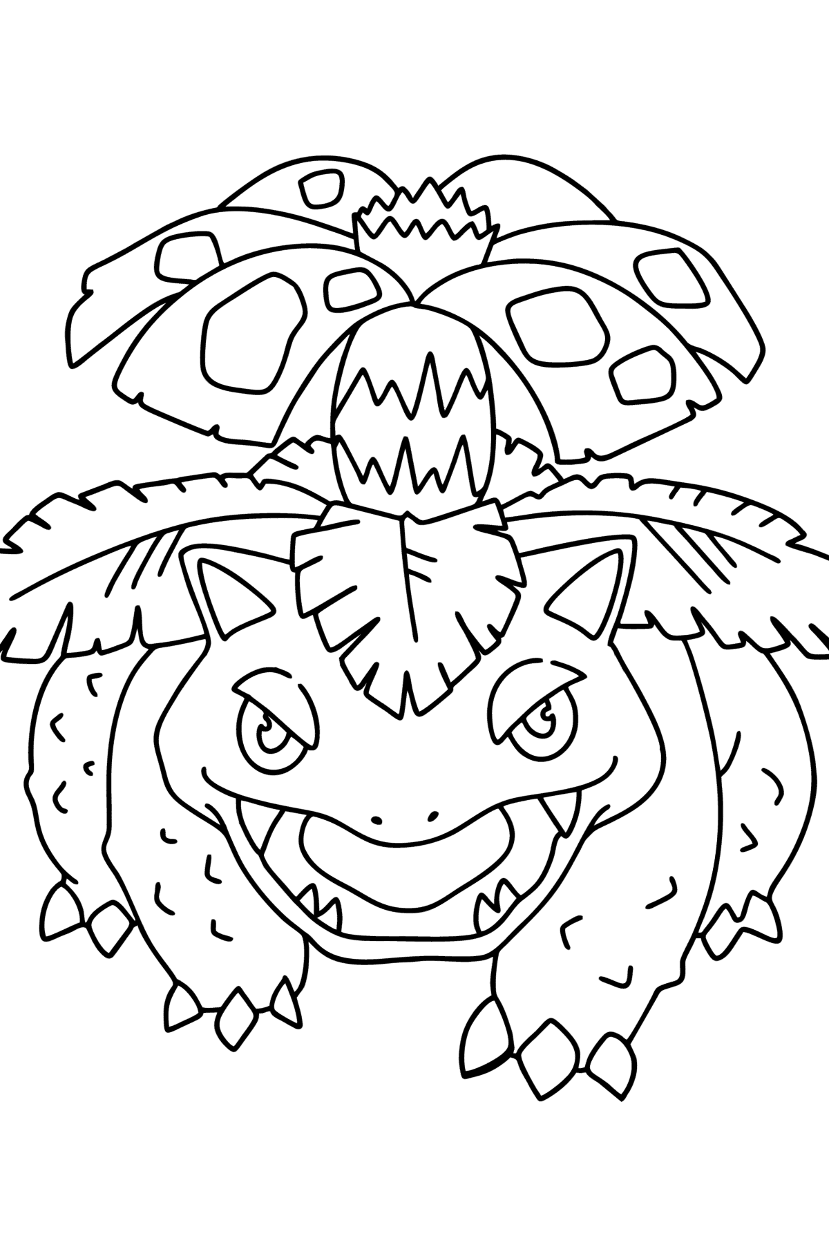 Coloring page pokãmon go venusaur â online and print for free