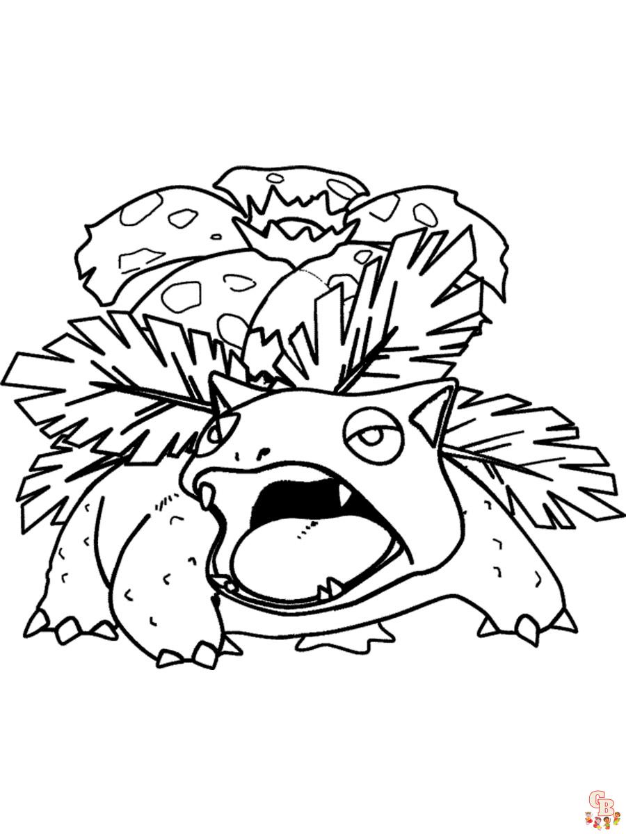 Coloriage venusaur imprimez des dessins ã colorier venusaur