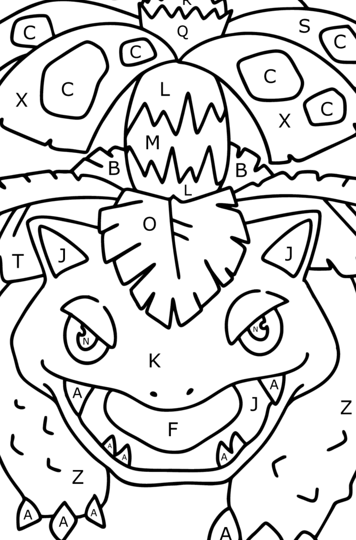 Coloring page pokãmon go venusaur â online and print for free