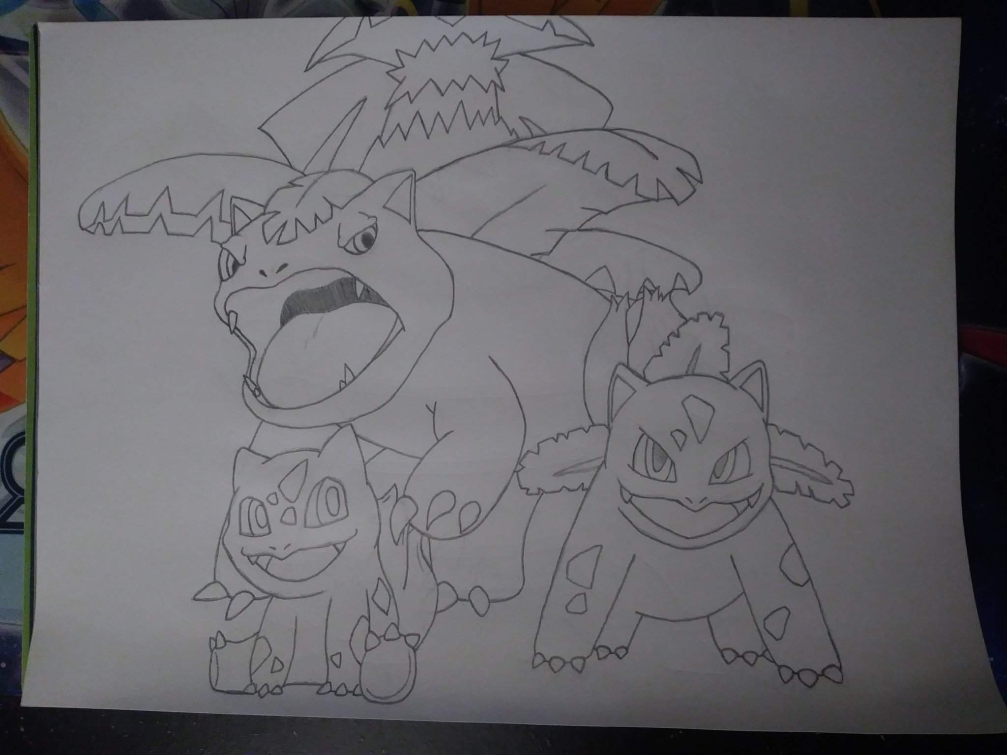 Gotta sketch em all friday sketch bulbasaur ivysaur venusaurð pokemon go amino