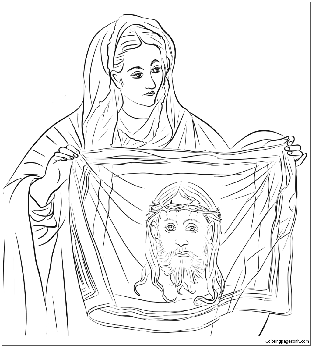 St veronica coloring page