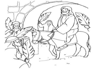 Holy week drawings for children ppt