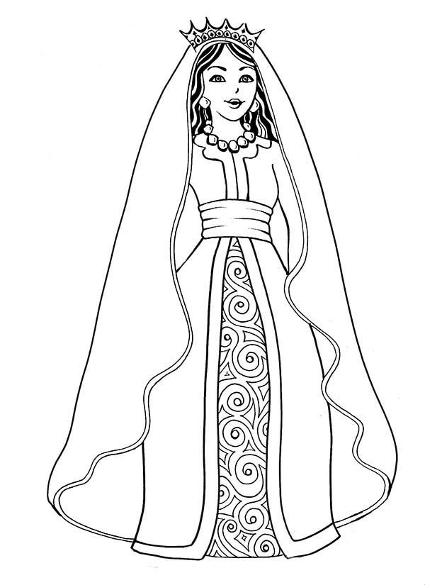 Queen coloring page bible coloring queen esther bible coloring pages