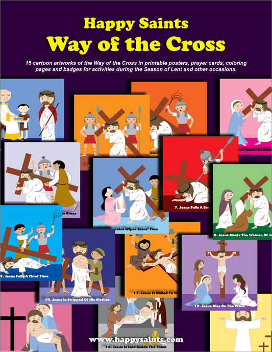 Way of the cross via crucis espaãol â happy saints