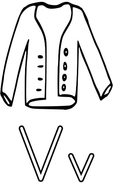 Vest coloring page