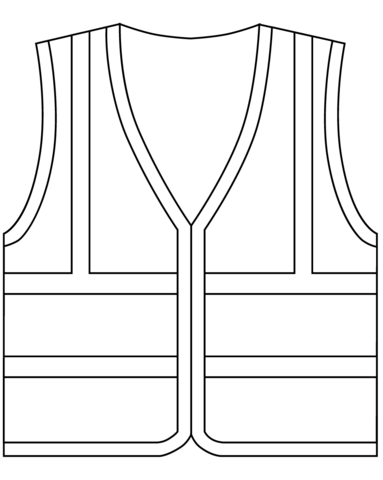 Safety vest coloring page free printable coloring pages