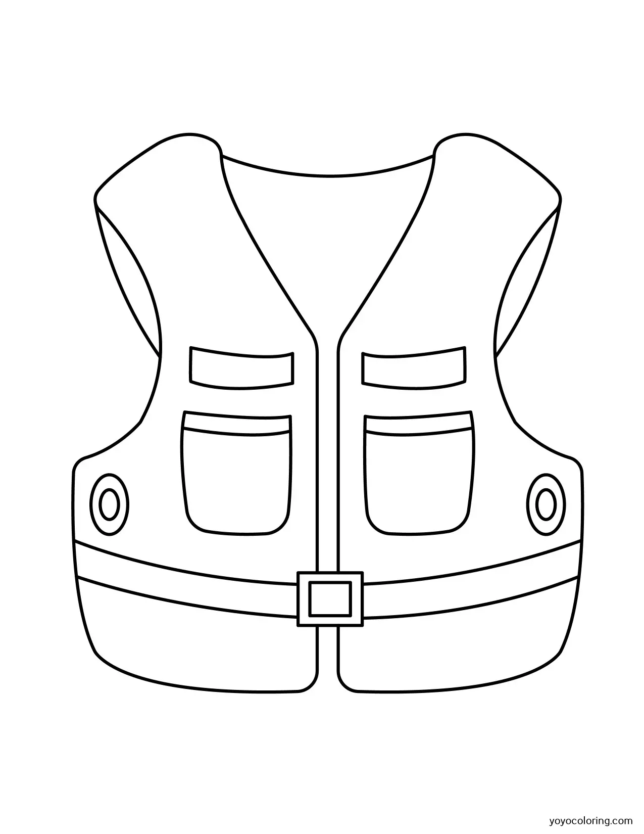 Safety vest coloring pages á printable painting template