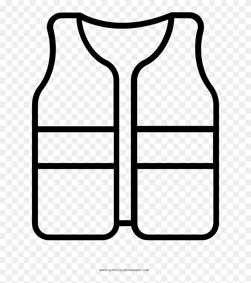 Bulletproof vest coloring page