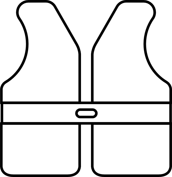 Life vest outline clip art at