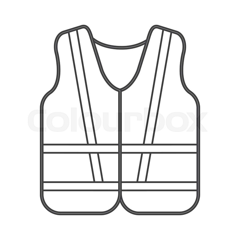 Safety vest icon stock vector