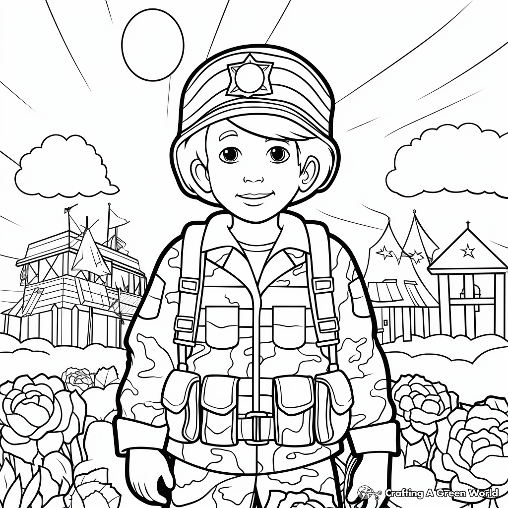 Veterans day coloring pages