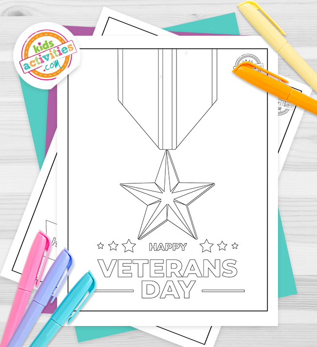 Free printable patriotic veterans day coloring pages kids activities blog