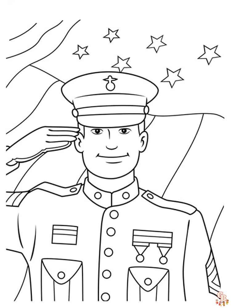 Veterans day coloring pages free education for kids