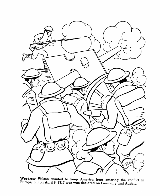 Veterans day coloring pages